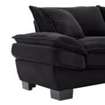thumbnail image 6 of Aukfa 84" Deep Seat Sofa Modern Comfy Sofa Sleeper Couch for Living Room, 2 Pillows, Corduroy, Black, 6 of 10