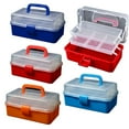 thumbnail image 5 of 3 Layers Fishing Tackle Box Organizer Storage Box Cantilever Box Multifunctional E, 5 of 6