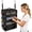 Black, variant on Suitcase Organizers, Travel Luggage Organizers, Portable Hanging Travel Shelves, Foldable Hanging Packing Small Compartments for Carry-on Luggage