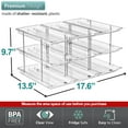 thumbnail image 4 of Sorbus 3-Pack Rolling Can Organizer – 3-Tier Canned Goods Dispenser Rack for Kitchen Pantry Storage & Organization, 4 of 8