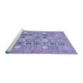 thumbnail image 2 of Ahgly Company Machine Washable Indoor Rectangle Abstract Blue Modern Area Rugs, 2' x 5', 2 of 4