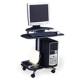 thumbnail image 2 of Safco Eastwinds Mobile Wood Computer Cart in Black Anthracite, 2 of 3