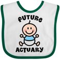 thumbnail image 3 of Inktastic Future Actuary Boys Baby Bib, 3 of 4
