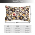 thumbnail image 2 of Yiaed lips record rock Skull Print Brushed Microfiber Envelope Pillowcases, Standard,Envelope Closure Pillow Cases(No pillow core)-14"x20", 2 of 6