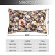 thumbnail image 2 of Fotbe lips record rock Skull Funda de Almohada Decorativa Estilo Occidental, Lujo en Algodón, Fundas para Almohadas King, Cojín Estampado para Decoración del Hogar-14"x20", 2 of 6