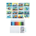 thumbnail image 3 of Kits de arte de arena para , kits de pintura de arena, arena con tema de tráfico para dibujo de bricolaje, principiante, niño pequeño, 3 of 8
