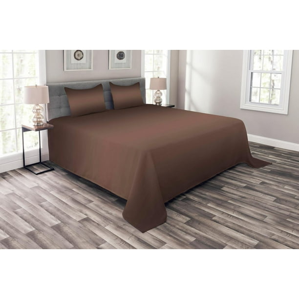 Ombre Bedspread Set Dark Chocolate Healty Foods Brown Color