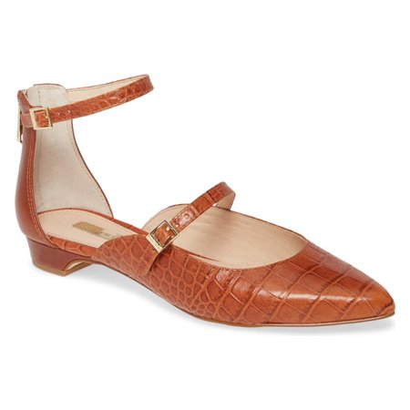 Louise et Cie Women's Claire Ankle Strap breezy open-sided flat-BEGONIA