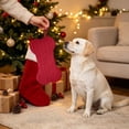 thumbnail image 6 of Dog Christmas Stocking Puppy Santa Hat Cloth Non Woven for Family Holiday Fireplace Tree Wall Door Window Stair Christmas Party Decorations by MPOISVA, 6 of 6