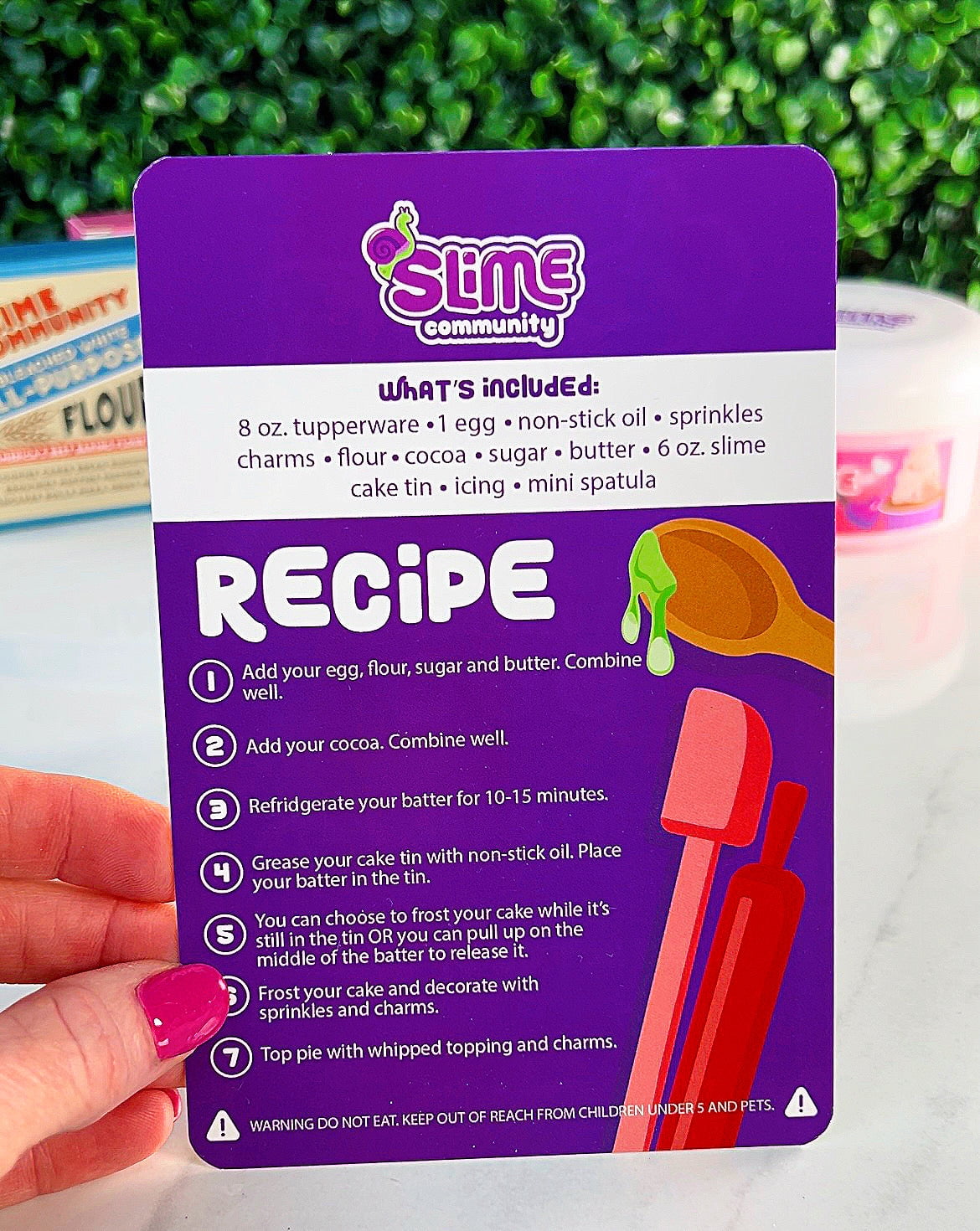 Slime Baking Kit-Strawberries & Cream Pie