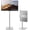 White, variant on Height Adjustable Tablet Stand, 3.5lb (1.6kg) Max Support, Up to 18" Tall, Slim Portable Monitors Stand Compatible with iPad Pro 12.9, Surface Pro, 4.7"-15.6" Devices - Black