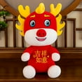 thumbnail image 4 of vnanda Three-dimensional Dragon Toy Kawaii Cartoon Dragon Plush Toy Soft Stuffed Pillow Chinese Zodiac Dragon Year of 2024 Mascot Ornament Home New Year, 4 of 8
