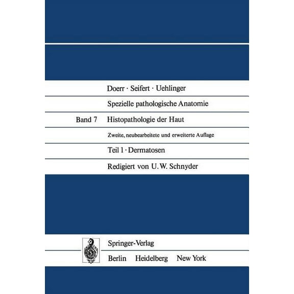 Histopathologie Der Haut: Teil 1 Dermatosen, (Paperback)