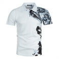thumbnail image 5 of Cameland Tenue d'Été pour Hommes Chemise de Mode Décontractée à Manches Courtes Col Rabattu Blouse et Chemise, 5 of 5