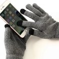 thumbnail image 4 of Guantes de invierno para hombres y mujeres, guantes cálidos para mensajes de texto con pantalla táctil con forro de punto suave térmico, puños elásticos, 4 of 5