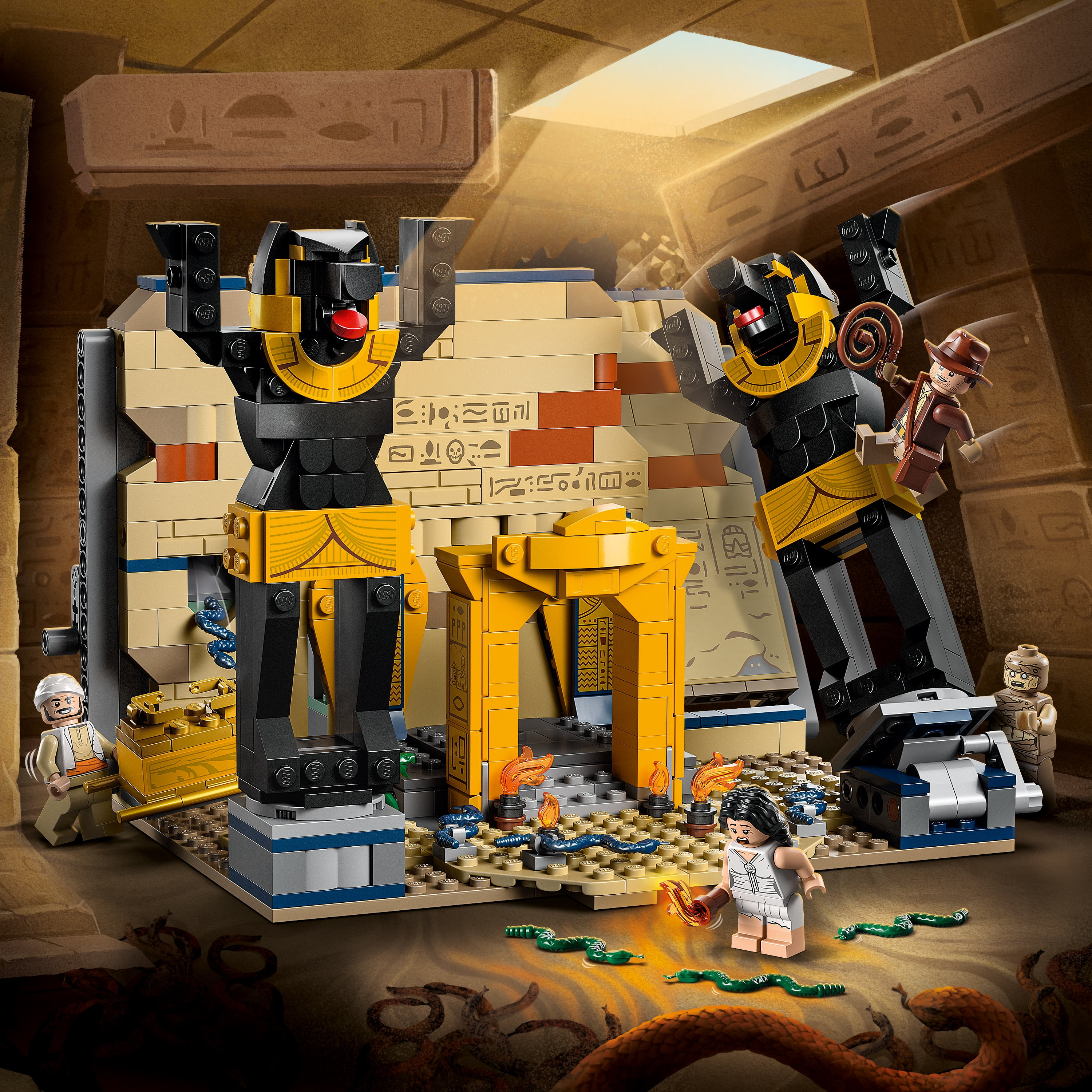 LEGO Indiana Jones Escape from the Lost Tomb 77013 Building Toy, Featuring a Mummy and an Indiana Jones Minifigure from Raiders of the Lost Ark Movie, Gift Idea for Kids 8 Years Old