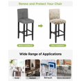 thumbnail image 3 of Vintage Botanical Bar Stool Covers Set of 2, Spring Floral Summer Botanical Rustic Stretch Washable Bar Chair Covers with Backs, Removable Pub Counter Height Chair Cover for Kitchen Dining Room Cafe, 3 of 7