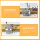 thumbnail image 5 of 2 coladores de té de acero inoxidable, filtros de té, bolas de salmuera, infusores de residuos de té, filtros de té útiles, 5 of 8