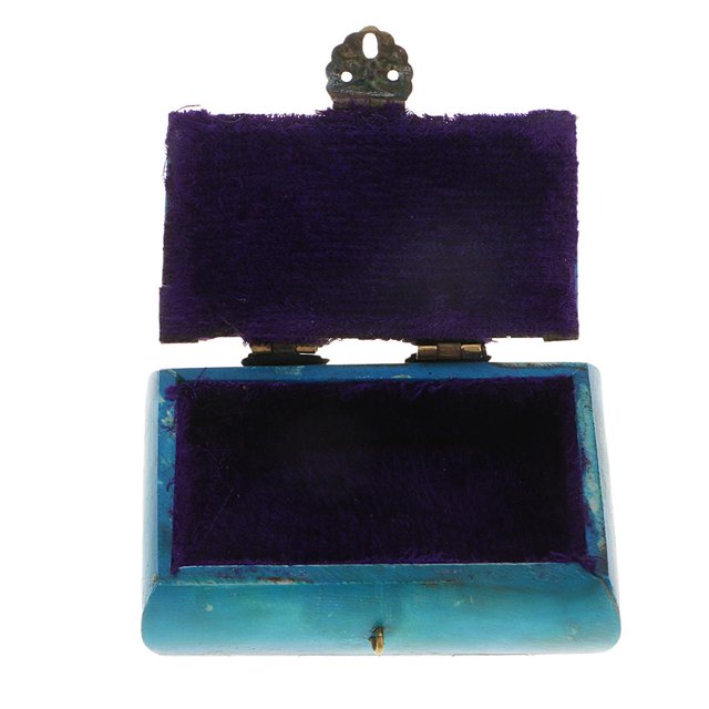 Joyero Joyero retro para niñas Anillos de almacenamiento Pendientes Colres Reloj 7.8x5.2x3.5cm Macarena Estuche de colección de joyas
