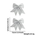 thumbnail image 2 of Adarl 2 Pcs Christmas Bow, Christmas Decoration, Bow Christmas Wreath , Christmas Tree Hanging Decoration, 2 of 7