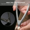 thumbnail image 5 of Qusenong 4pcs Metal Clam Opener Stainless Steel Clam Clip Clam Opening Tool Clam Opener Kitchen Gadget, 5 of 5