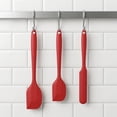 thumbnail image 3 of Unique Bargains 3Pcs Heat-Resistant Cooking Utensils Kitchen Spatula Set Red, 3 of 5