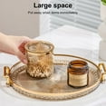 thumbnail image 3 of ZenCart Acrylic Serving Tray Round Serving Platter with Handles Coffee Table Decor Dish Dessert Tray for Cutlery Kitchen Countertop, 3 of 7