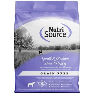 Nutri Source 125126 12 lbs Grain Free Small & Medium Breed Puppy Food MP80