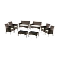thumbnail image 1 of Ilios Innova | Juego de Muebles de Jardín de Mimbre para 8 Personas, Diseño Ergonómico con Almacenaje, Espacio Amplio, Fácil Montaje y Estable, Ideal para Patio y Jardín, 1 of 9
