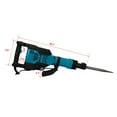 thumbnail image 5 of 1700W Demolition Jack Hammer 1900 BPM 1-1/8'' Aluminum Alloy SDS-Hex Heavy Duty Electric Demo Chipping Hammer Concrete Pavement Breaker, 5 of 7