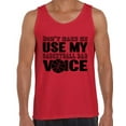 thumbnail image 1 of Awkward Styles Men's Don`t Make Me Use My Basketball Dad Voice Cool Father`s Graphic Tank Tops, 1 of 4