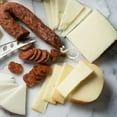thumbnail image 2 of igourmetYueua A Little Bit of Spain In A Gift Box - Includes:  Jamon Serrano Ham, Manchego Cheese, Murcia al Vino Cheese, Mahon Cheese,  Spanish Olives, Chocolate Largueta Almonds, and Chorizo, 2 of 8