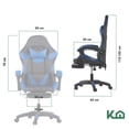 thumbnail image 3 of Silla Gamer Ergonomica Pro con Altura Ajustable Kingshouse KingsHouse GAMERRED, 3 of 8