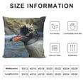 thumbnail image 5 of Orinice Penguin Mohawk Water Graphic Decorative Throw Pillow Cover Printed on Both Sides for Home Couch Living Room Sofa - Short Plush Material - 1PC 22x22in, 5 of 5