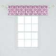 thumbnail image 2 of Ambesonne Mandala Window Valance, Rosette Ornaments Middle Eastern Persian Style with Pastel Effects, Curtain Valance for Kitchen Bedroom Decor with Rod Pocket, 54" X 12", Baby Pink Purple and White, 2 of 3