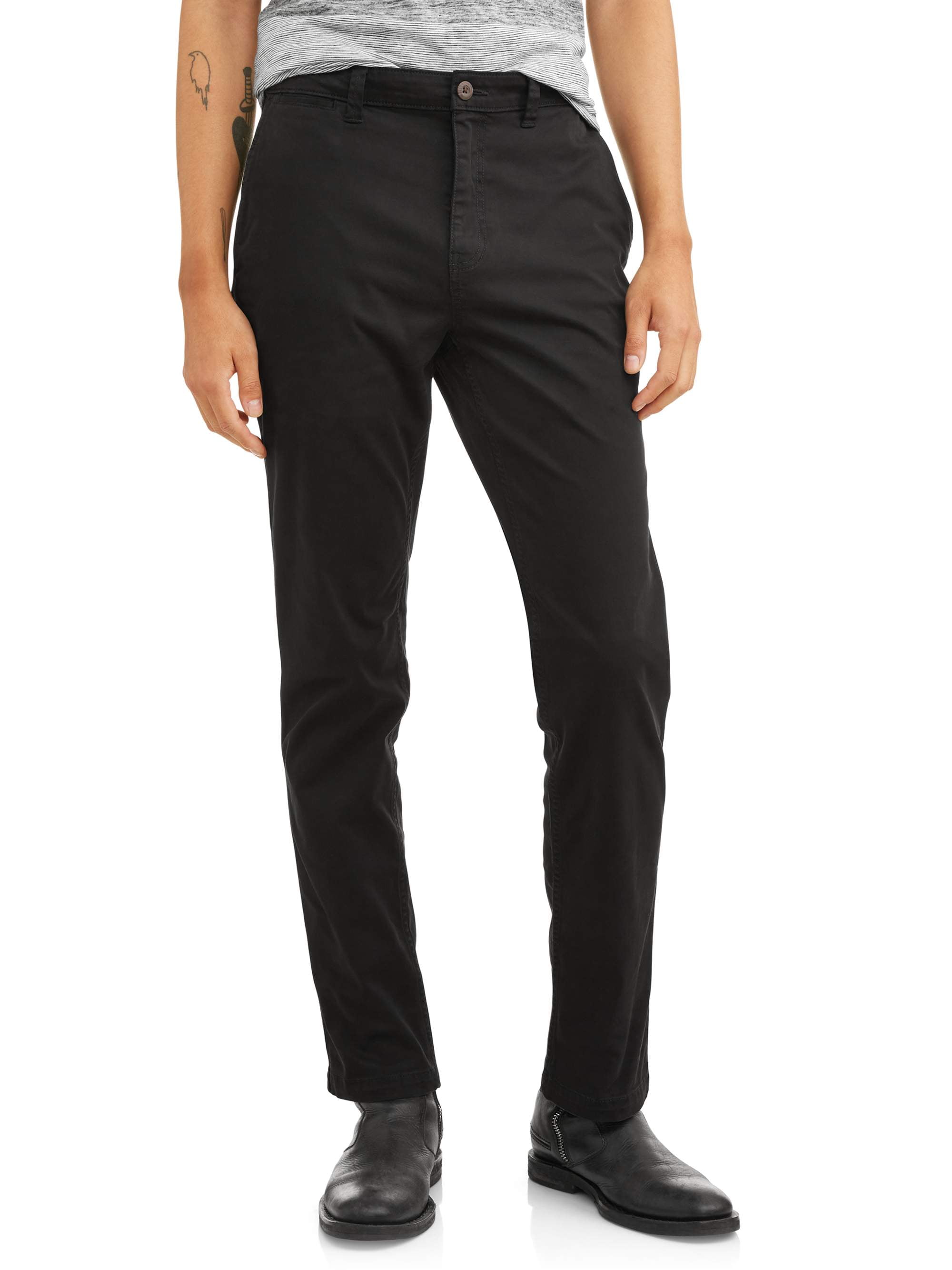 george slim straight pants