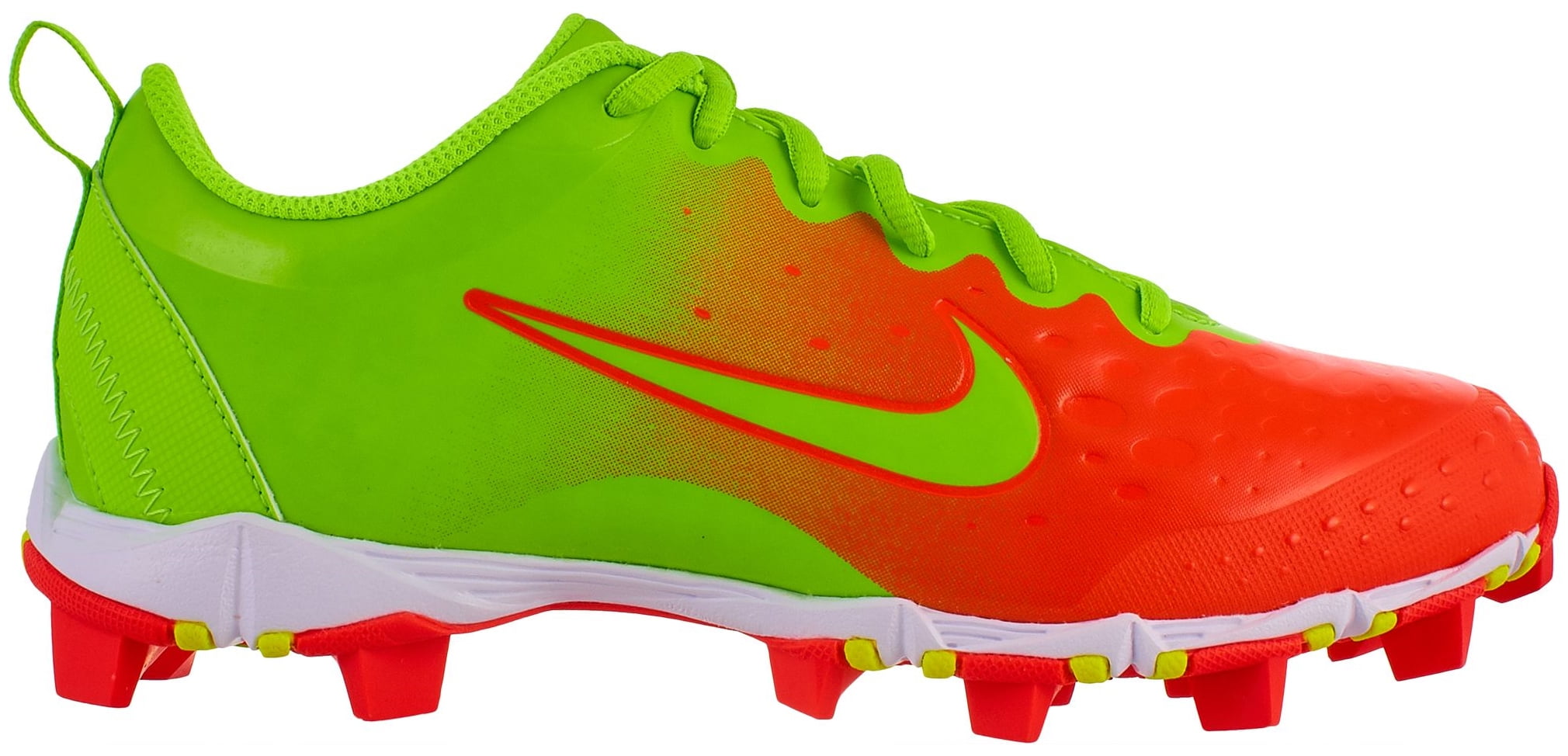 Nike Kids' Hyperdiamond 2 Keystone Softball Cleat Pink/Green 1.5
