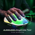 thumbnail image 2 of memzuoix LED Rechargeable Wireless Mouse, 9-Color Gradient RGB Light, 1600 DPI Gaming Mouse with Magnetic Cover, Computer Mouse for Laptop,Desktop,MacBook,Left Right Hand,5 Buttons, Light Green, 2 of 9