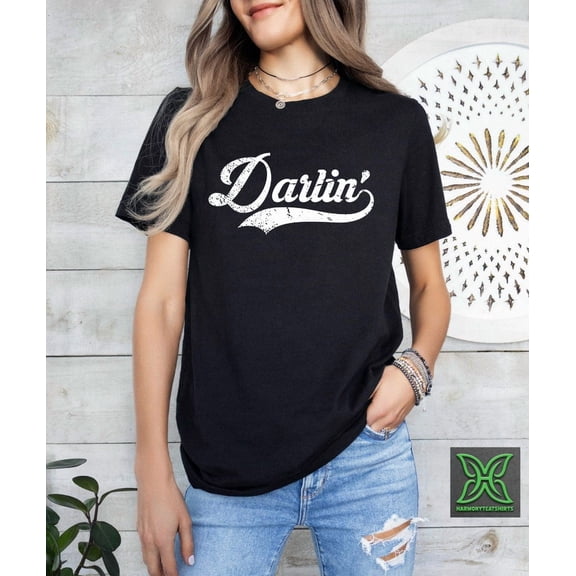 Darlin' T-Shirt, Southern Tee, Western Shirt Women, Country Music Shirt, Concert Shirt, Country Girl Gift, Texas Shirt,Pop Culture,Road Trip All Size S-5Xl