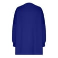 thumbnail image 4 of hxobax Women Oversized Tunics Sweatshirt Crewneck Long Sleeve Casual Pullover Preppy Top 2024 Outfit, 4 of 6