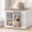 White, variant on TIME RAY 42" Dog Crate Furniture, Heavy-Duty Metal Dog House, Decorative Pet House that Doubles as an Indoor Side Table, Antique Black