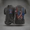 thumbnail image 3 of AHMOMEI Men's 9/11 25th Anniversary T Shirts Flag Printed Vintage Never Forget 9/11 Tshirt Courage Patriotic Hope September 11 Memorial T Shirt Red S, 3 of 3
