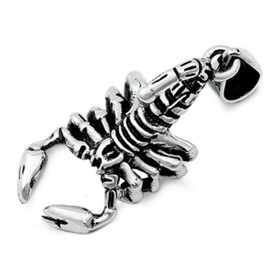 Sterling Silver Scorpion Pendant Animal Zodiac Scorpio Charm 925 New Jewelry Female Unisex