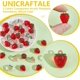 thumbnail image 4 of 40 piezas de 2 colores 3D acrílico fresa encanto acrílico transparente colgantes fresa encanto colgante adorno lindo fruta encanto a granel, 4 of 6