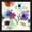 Black Deep, variant on Flora I by Michelle Clair, Framed Wall Art, 13.25W x 13.25H