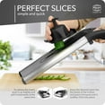thumbnail image 5 of Mandline Slicer V6 (Starter Set) • Stainless Steel Slicer with V-Blade • Adjustable Vegetable Slicer for Vegetables & Fruits • For Slices, Julienne Strips & Sticks • Vegetable Grater, 5 of 8