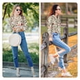 thumbnail image 7 of KLL Squirrel In The Forest Print Women's Long Sleeve Pajamas with Pants Sleepwear Loungewear 2 Set-XX-Large, 7 of 7