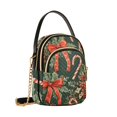 thumbnail image 7 of FORMRS Crossbody Bag for Women Quilted Travel Shoulder Cell Phone Purse with Chain Strap Handbag, Christmas Holly Bows, 7 of 7