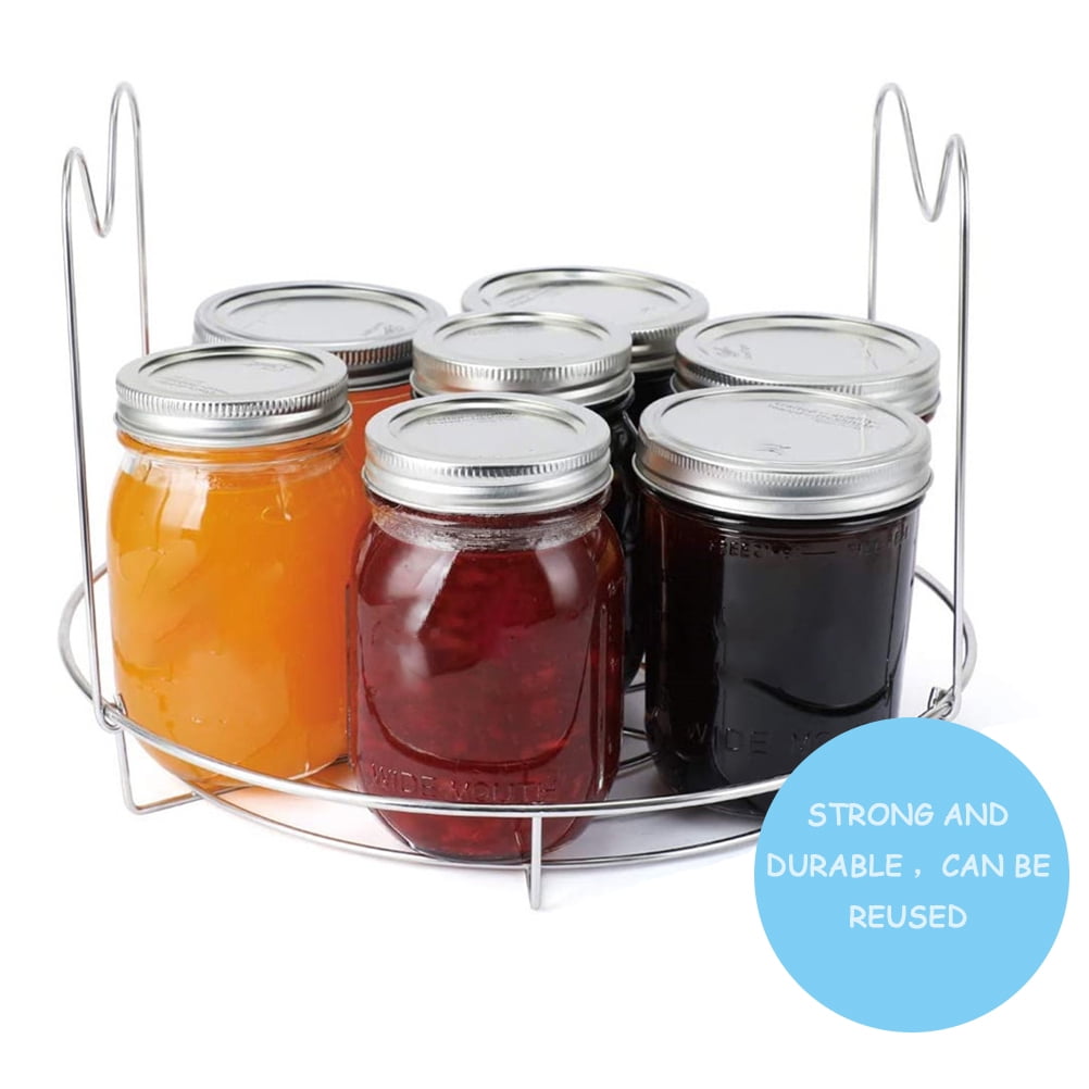 Canning Rack Stainless Steel Canning Jar Rack and Canning Tongs for Regular Mouth and Wide Mouth Jars Ball Jars Canning Jars