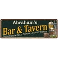 thumbnail image 1 of Abraham's Bar and Tavern Sign Green Man Cave 6x18 106180003368, 1 of 1